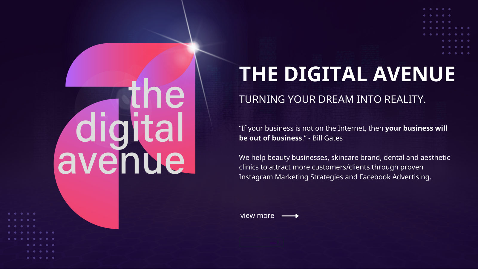 The Digital Avenue: turning your dream into reality