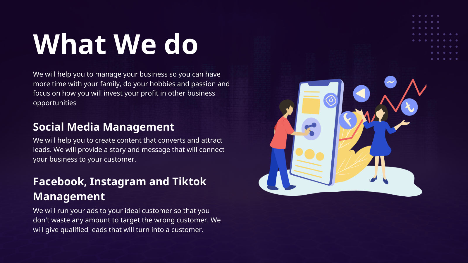 What we do