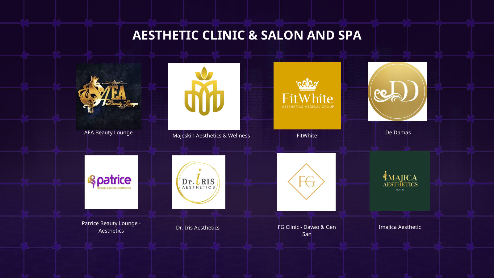 Our clients: aesthetic clinics, salons and spas