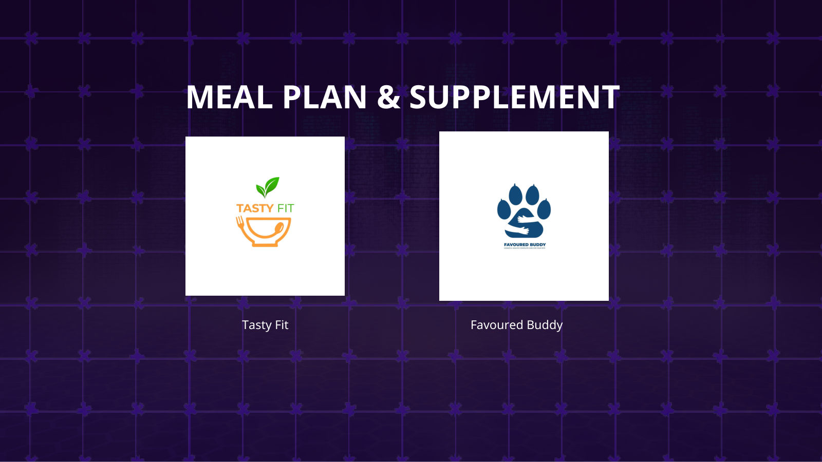 Our clients: meal plans and supplements